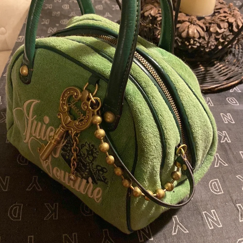 Juicy Couture VINTAGE Bowler handbag with VINTAGE key and chain hardware